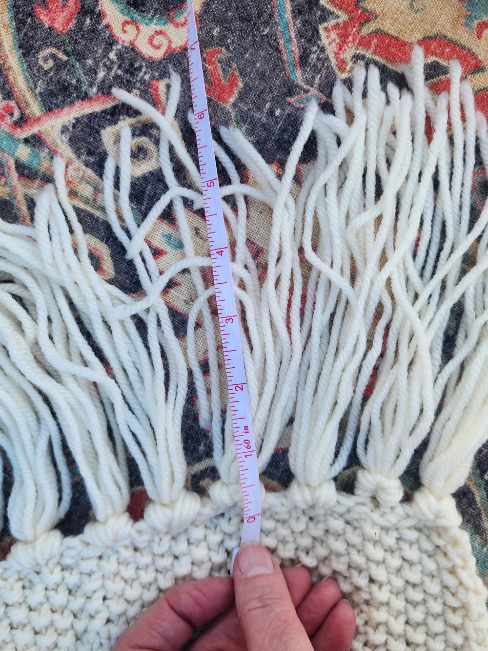 Cream Cable-Knit Handmade Crochet Afhgan
